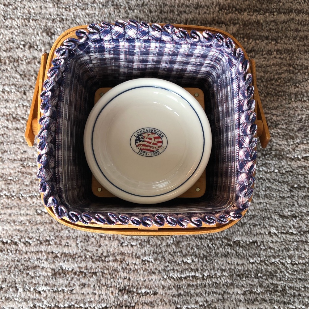 1999 Mini Longaberger Two Pie Basket - Picture 8 of 9